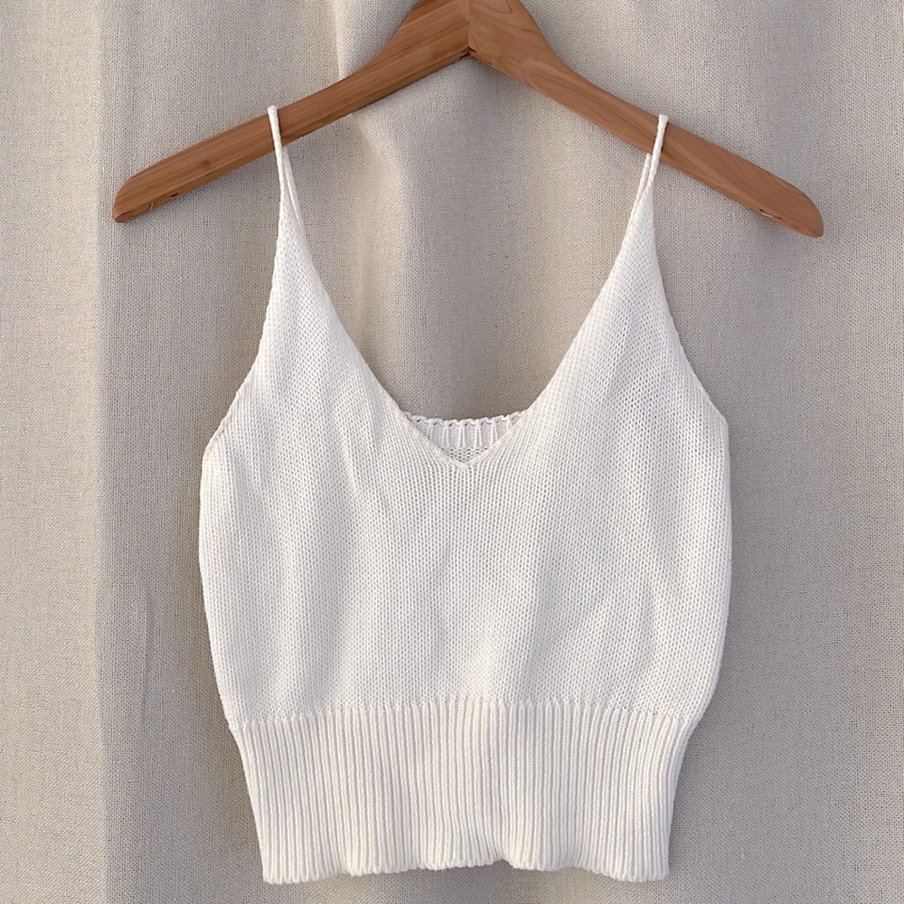 Knit tank top